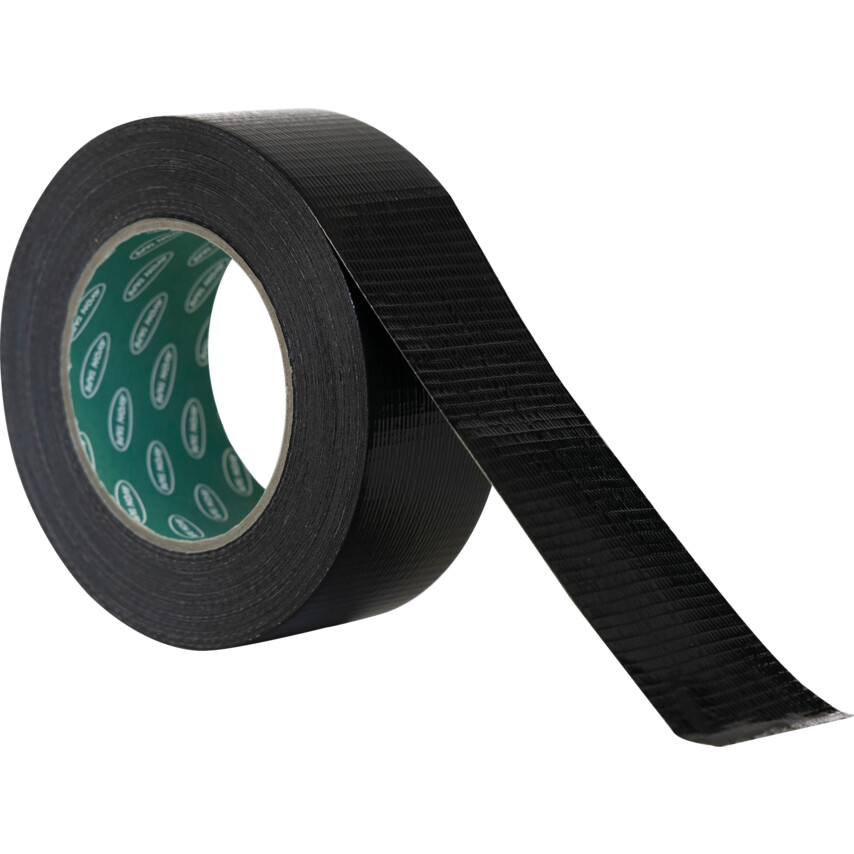 avn9813260k Duct Tape, Polyethylene Coated Cloth, Black, 50mm x 50m - Image 1
