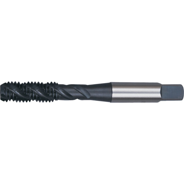 Machine Tap, M10 x 1.25mm, Metric Coarse, Spiral Flute, High Speed Steel, Steam Tempered