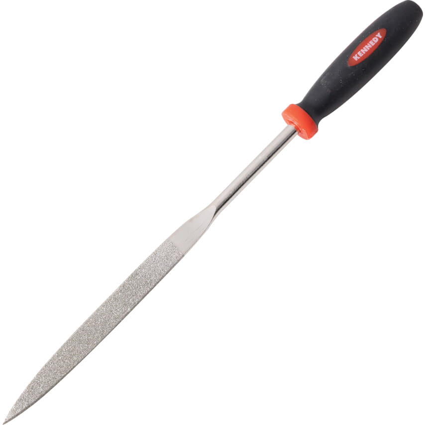 ken0330140k 160mm (6.5") Flat Diamond File 120/140 Grain - Image 1