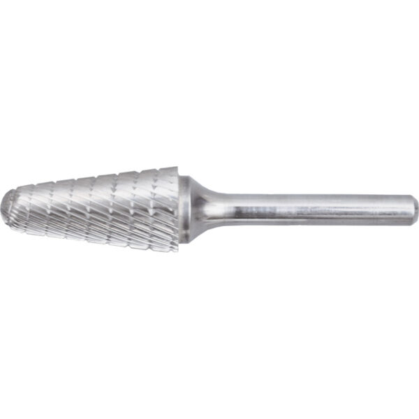 Carbide Burr, Uncoated, Cut 9 - Chipbreaker, 8mm, Conical