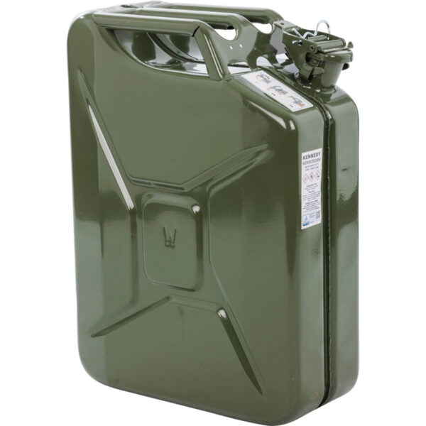 20LTR HEAVY DUTY STEEL JERRY CAN (GREEN)