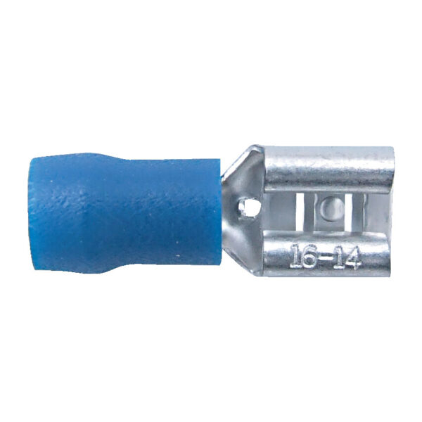6.30mm WIDE BLUE FEMALE P USH-ON (PK-100)