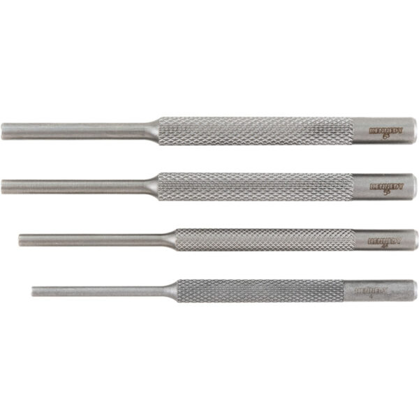Steel, Punch Set, Point 4.0mm/4.8mm/5.5mm/6.4mm, 150mm