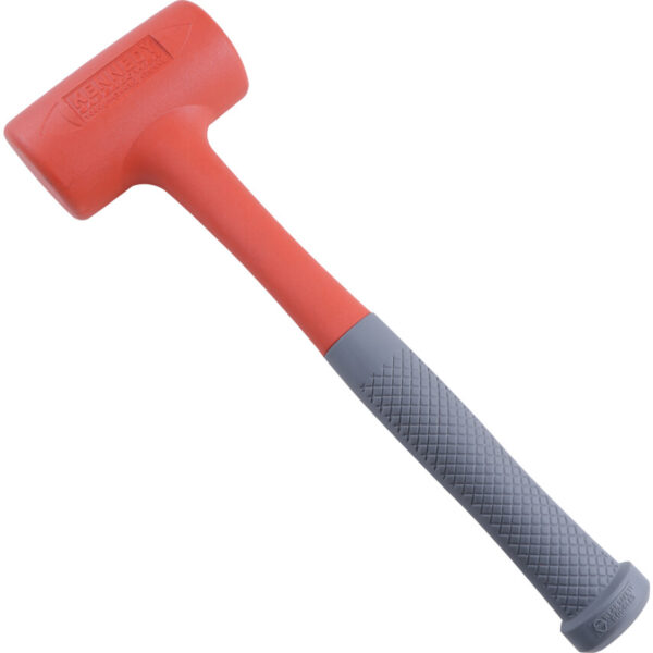 Rubber Dead Blow Hammer, 38oz., Steel Shaft, High Impact
