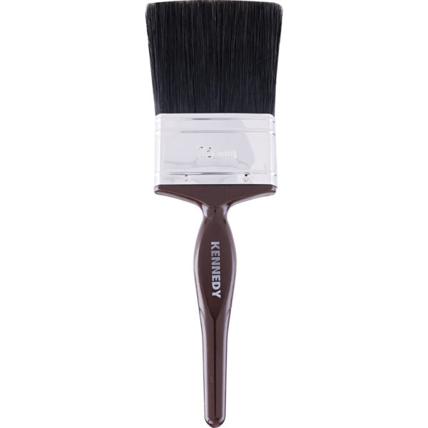 3in., Flat, Natural Bristle, Paint Brush, Handle Plastic