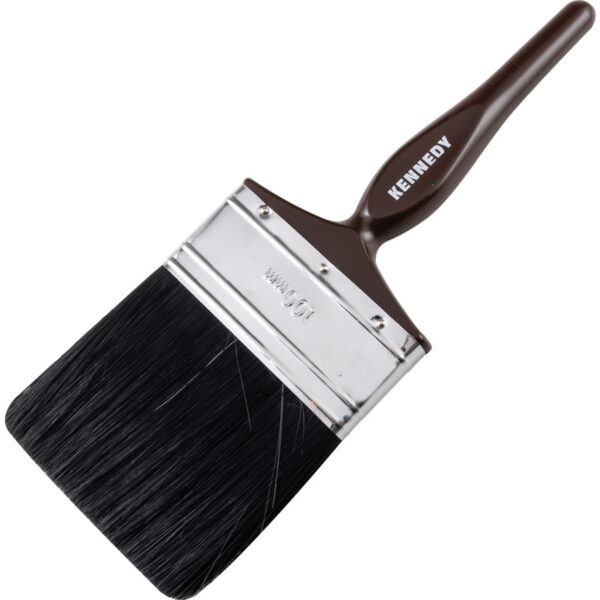 4in., Flat, Natural Bristle, Paint Brush, Handle Plastic