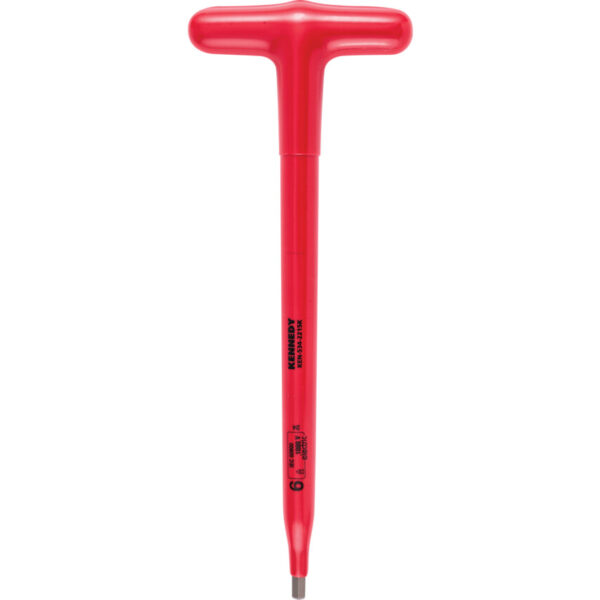 Hex Key, Insulated T-Handle, Hex, Metric, 6mm