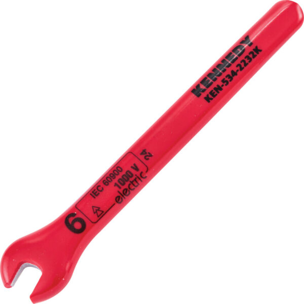 6MM INSULATED OPEN JAW WRENCH DIN 7446
