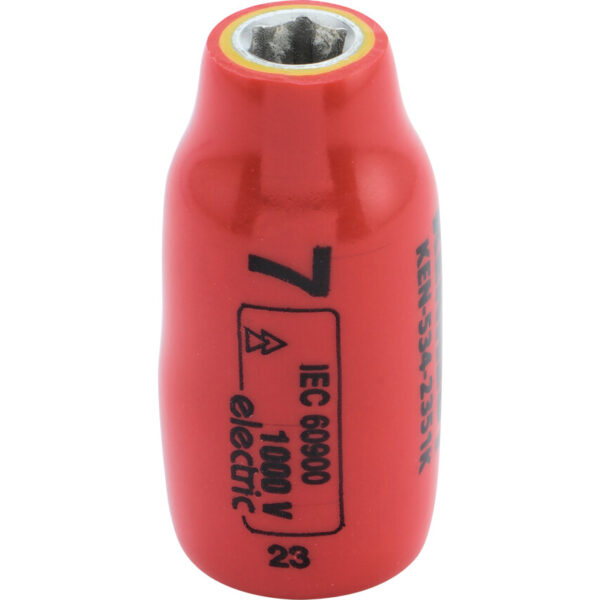 3/8in. Drive, Standard Insulated Socket, 10mm, Metric, Insulated Coating