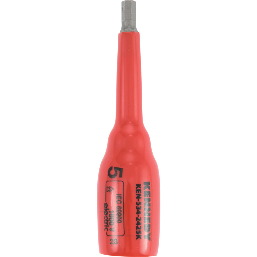 ken5342425k 3/8in. Drive, Deep Insulated Socket, 5mm, Metric, Insulated Coating - Image 1