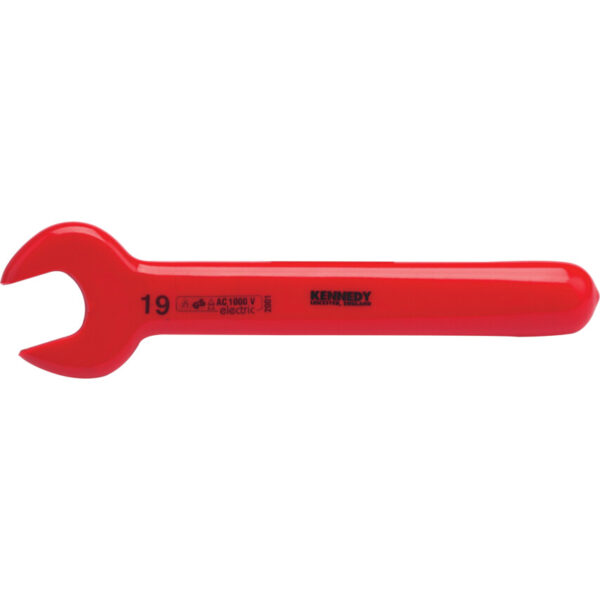 Single End, Insulated Open End Spanner, 14mm, Metric