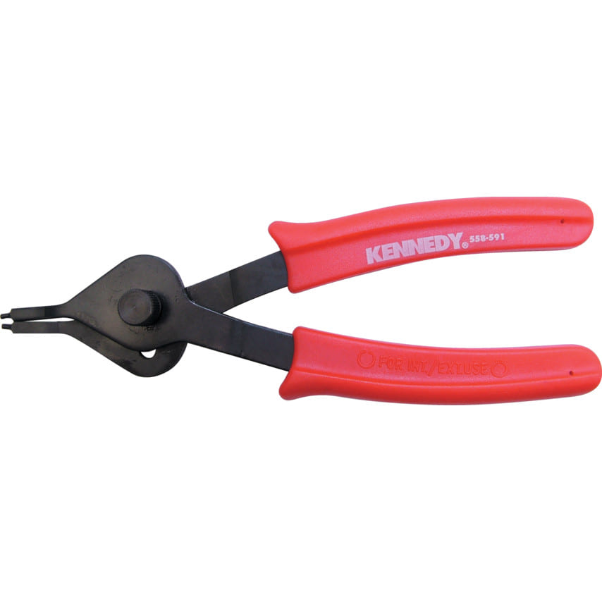 ken5585910k Circlip Pliers, Reversible, Carbon Steel, 210mm - Image 1