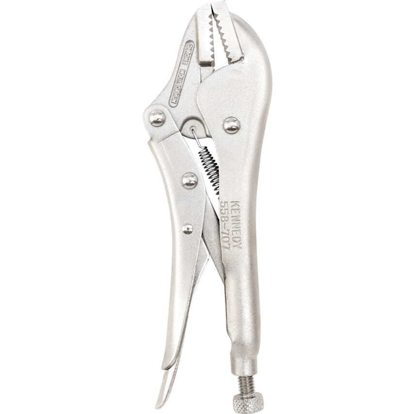 ken5587070k Self Grip Pliers, Straight, Chrome Vanadium Steel, 180mm - Image 1
