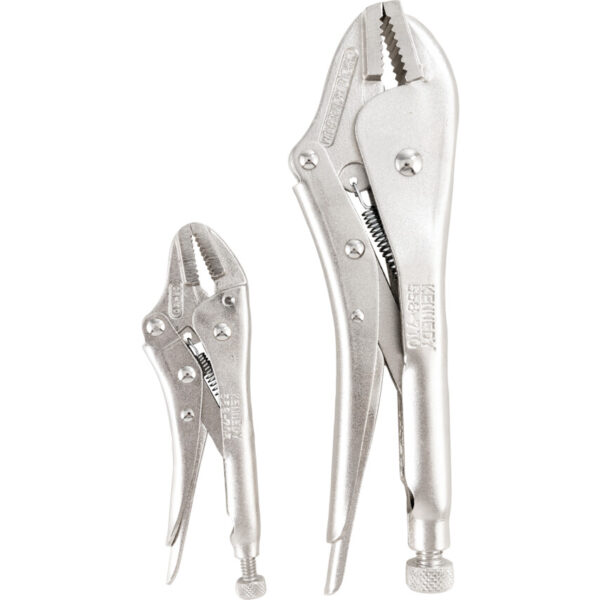 Self Grip Pliers, Serrated, Chrome Vanadium Steel, 125, 255mm, Set