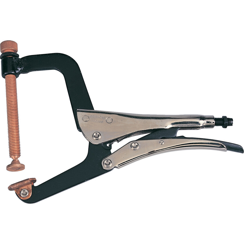 ken5588740k 4in./100mm Locking Clamp, Steel Jaw, Ergonomic Handle - Image 1