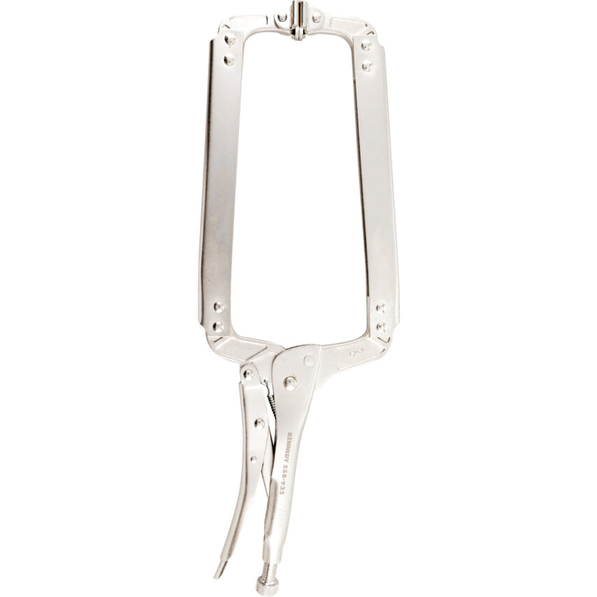 ken5589350k 9.5in./240mm Locking C-Clamp, Steel Jaw, Ergonomic Handle - Image 1