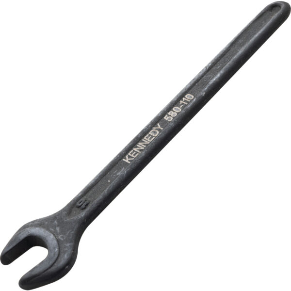 Metric Open Ended Spanner, Single End, Vanadium Steel, 10mm
