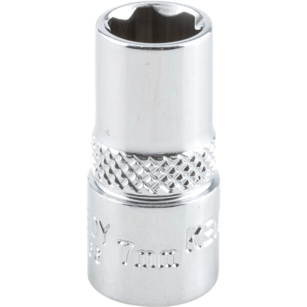 1/4in. Drive, Standard KenGrip® Socket, 7mm, Metric, Chromed Finish