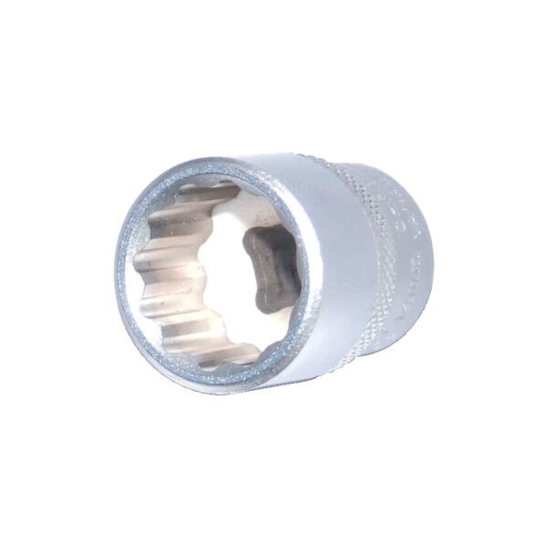 1/4in. Drive, Standard Bi-Hexagon Socket, 14mm, Metric, Chromed Finish
