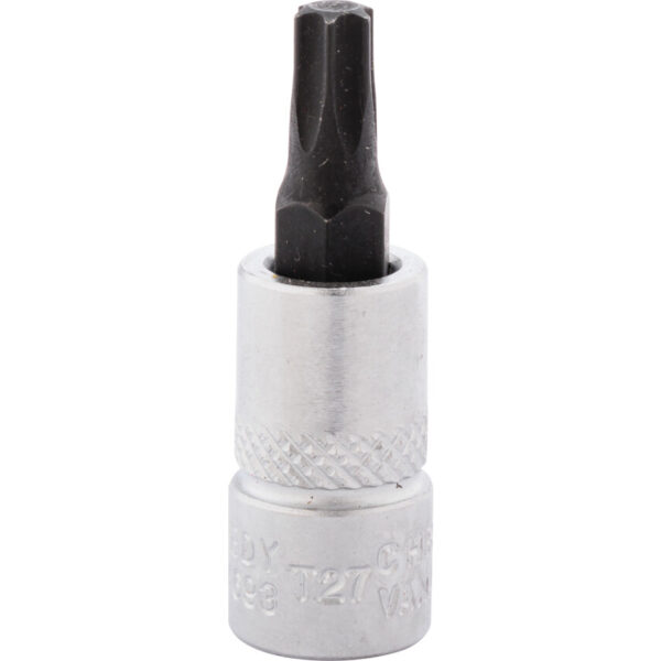 1/4in. Drive, Standard Torx Socket, T27, Chromed Finish