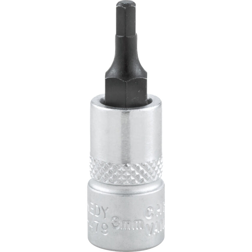 ken5824790k 1/4in. Drive, Standard Hexagon Bit Socket, 3mm, Metric, Polished Finish - Image 1