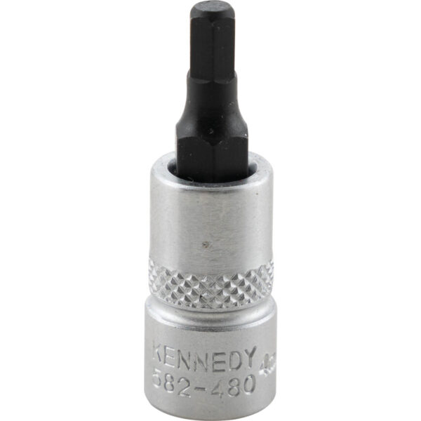 1/4in. Drive, Standard Hexagon Bit Socket, 4mm, Metric, Polished Finish