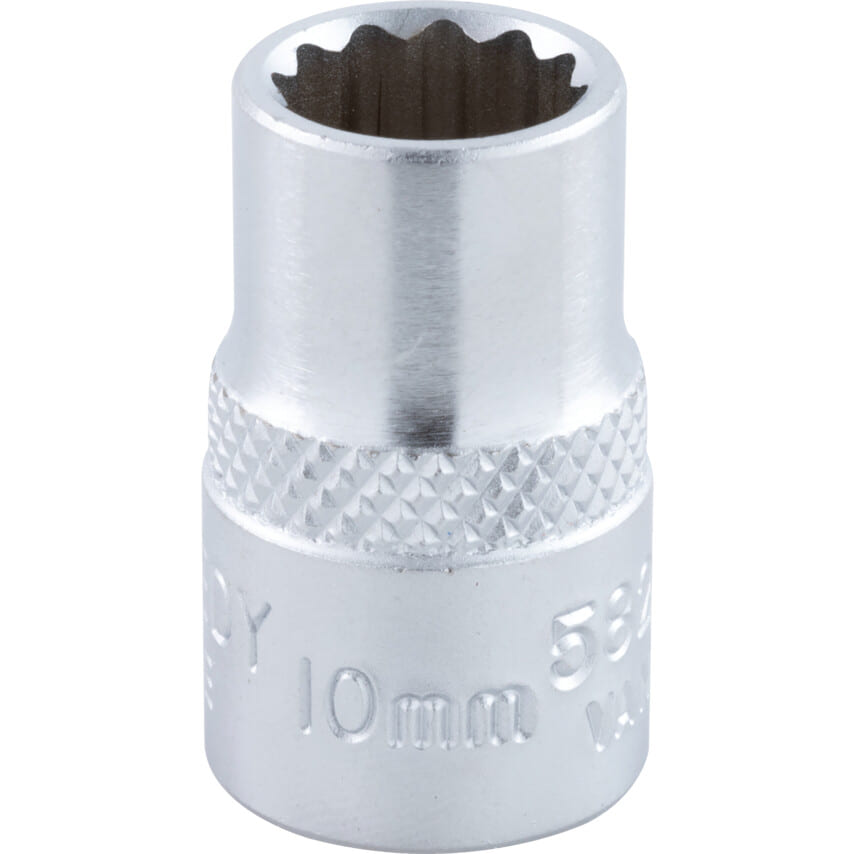 ken5825280k 3/8in. Drive, Standard Bi-Hexagon Socket, 10mm, Metric, Chromed Finish - Image 1