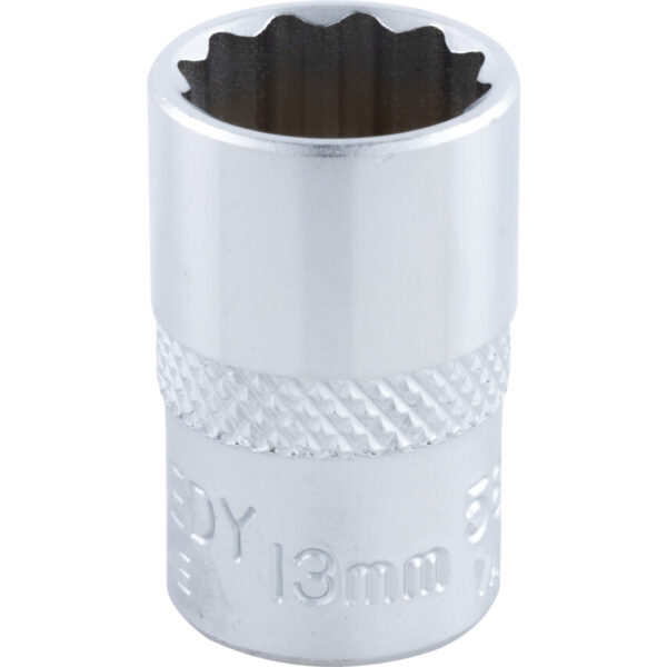 3/8in. Drive, Standard Bi-Hexagon Socket, 14mm, Metric, Chromed Finish