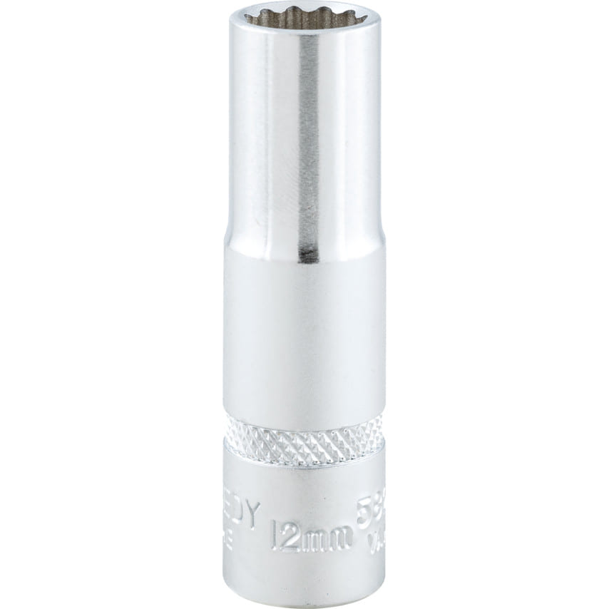 ken5825740k 3/8in. Drive, Deep Bi-Hexagon Socket, 12mm, Metric, Chromed Finish - Image 1