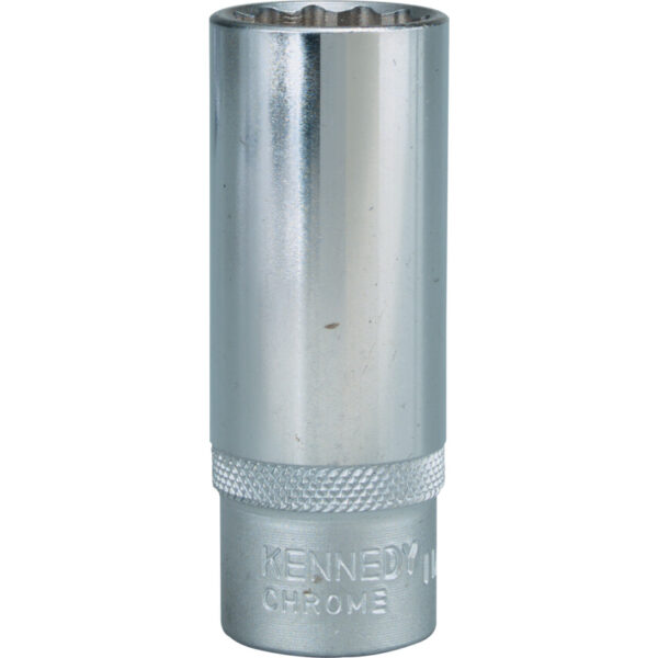 3/8in. Drive, Deep Bi-Hexagon Socket, 16mm, Metric, Chromed Finish