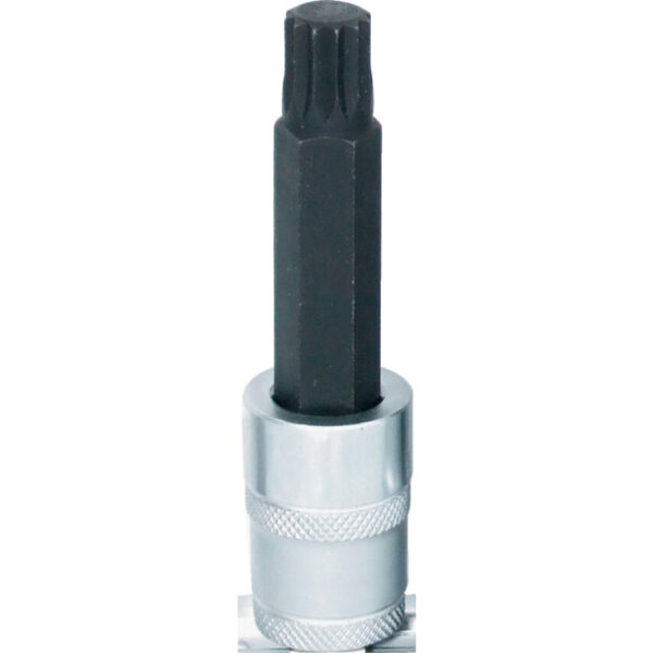 1/2in. Drive, Standard Screwdriver Bit Socket, M12, Metric, Polished Finish