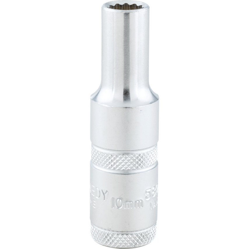 ken5827530k 1/2in. Drive, Deep Bi-Hexagon Socket, 10mm, Metric, Polished Finish - Image 1