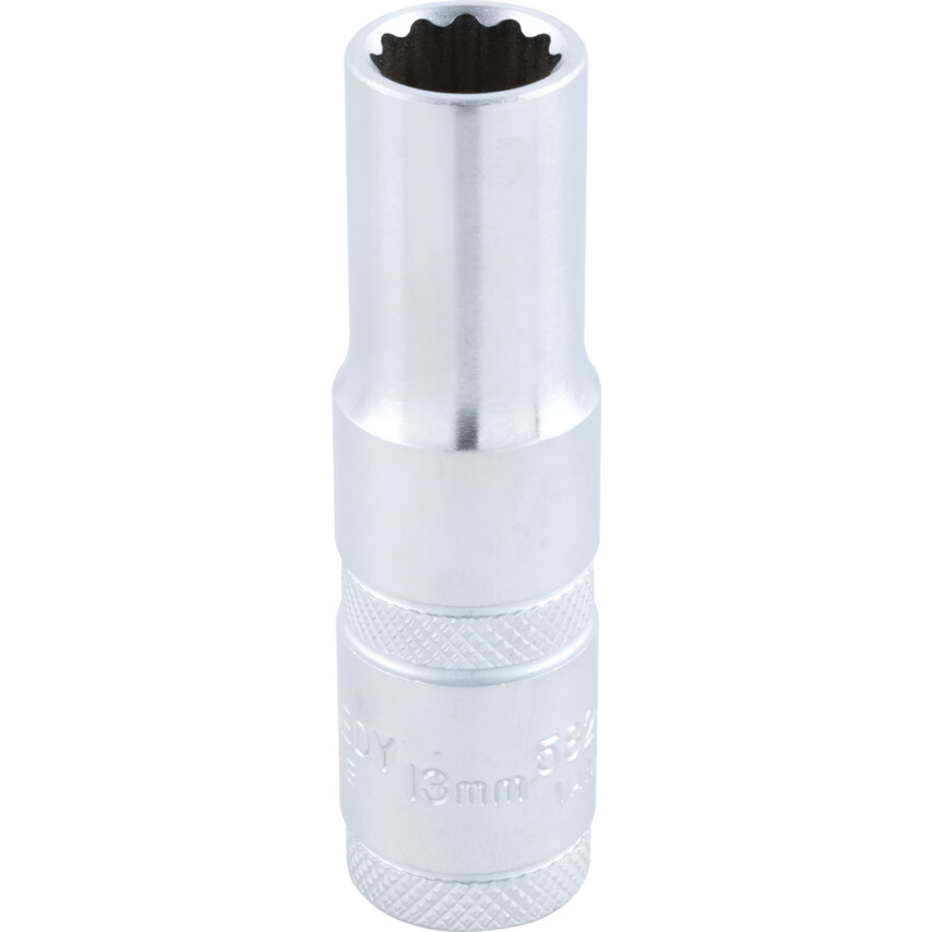 ken5827560k 1/2in. Drive, Deep Bi-Hexagon Socket, 13mm, Metric, Polished Finish - Image 1