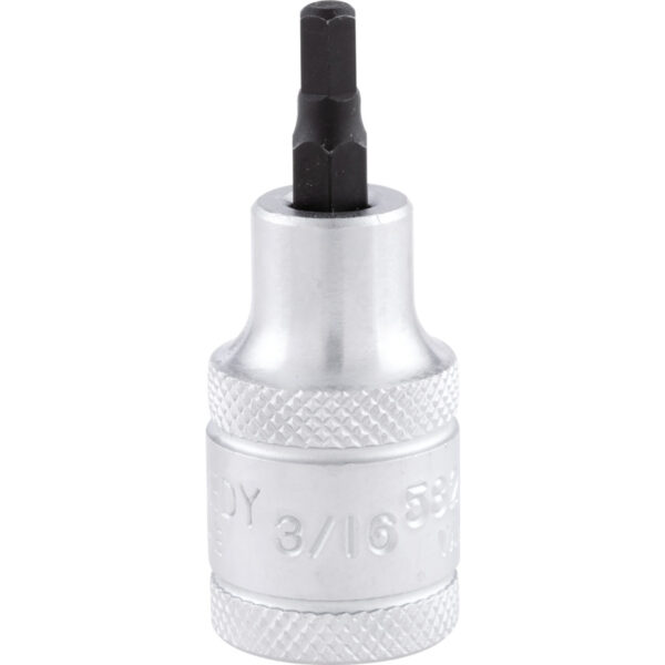 1/2in. Drive, Standard Hexagon Bit Socket, 55mm, Imperial, Chromed Finish