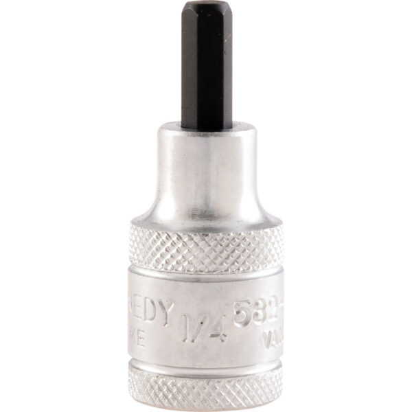 1/2in. Drive, Standard Hexagon Bit Socket, 7mm, Metric, Chromed Finish