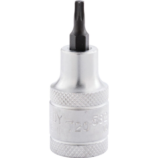 1/2in. Drive, Standard Torx Socket, T20, Torx, Chromed Finish