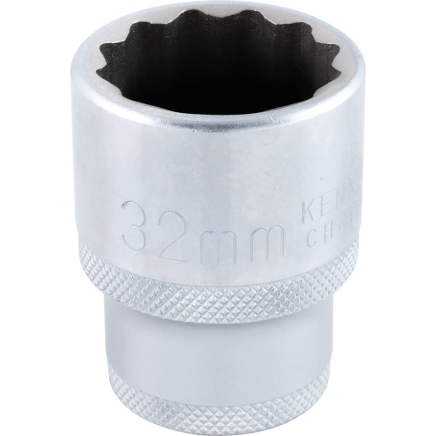 ken5828240k 3/4in. Drive, Standard Bi-Hexagon Socket, 32mm, Metric, Chromed Finish - Image 1