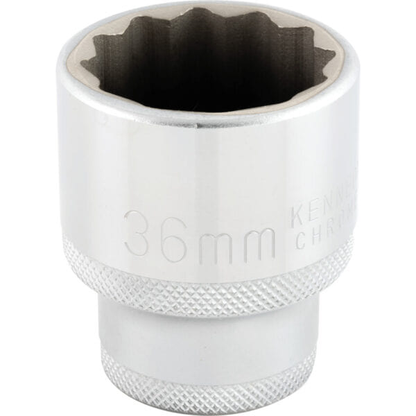 3/4in. Drive, Standard Bi-Hexagon Socket, 33mm, Metric, Chromed Finish
