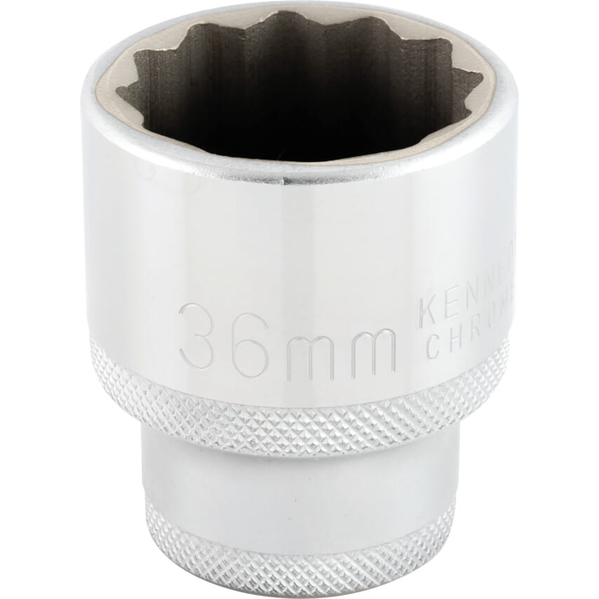 ken5828260k 3/4in. Drive, Standard Bi-Hexagon Socket, 36mm, Metric, Chromed Finish - Image 1
