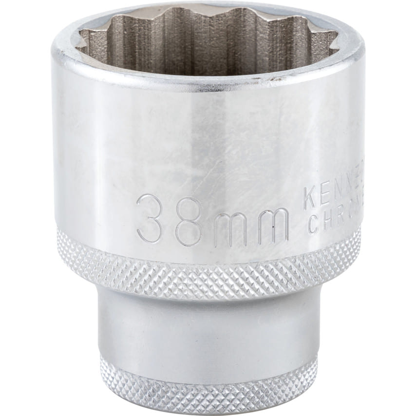 ken5828280k 3/4in. Drive, Standard Bi-Hexagon Socket, 38mm, Metric, Chromed Finish - Image 1