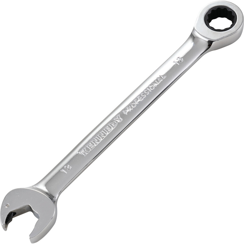 ken5828854k Double End, Ratcheting Combination Spanner, 13mm, Metric - Image 1