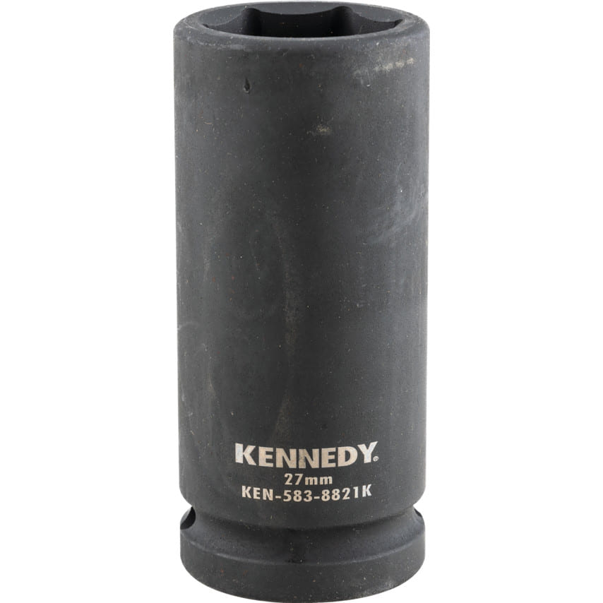 ken5838821k 3/4in. Drive, Deep Impact Socket, 27mm, Metric, Black Oxide Finish - Image 1