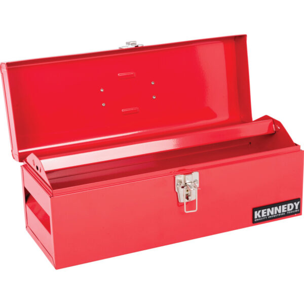Tool Box, Heavy Gauge Steel, (L) 483mm x (W) 180mm x (H) 180mm