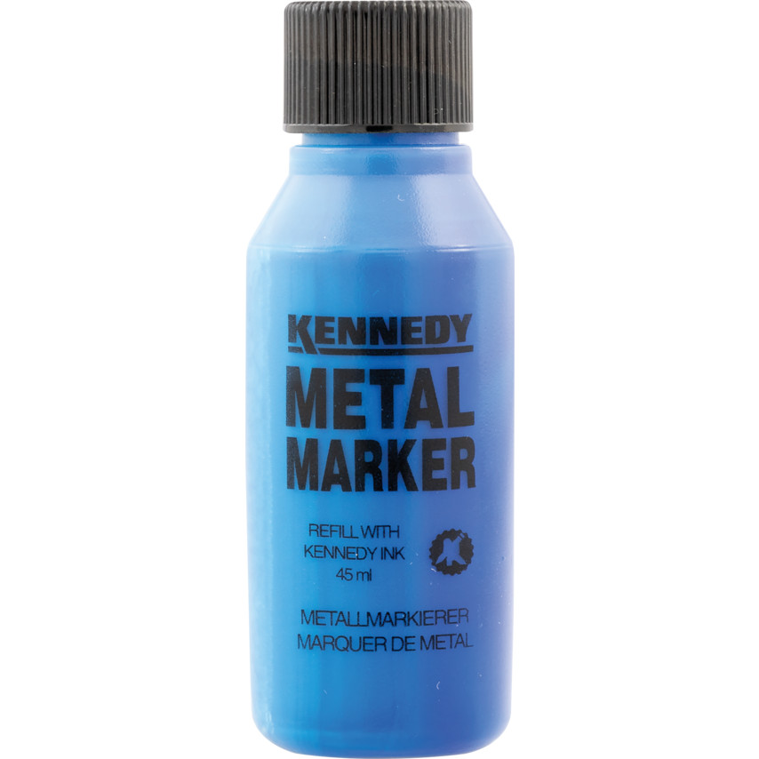 ken7343060k Paint Marker, Blue, Permanent, Ballpoint Tip, Single - Image 1