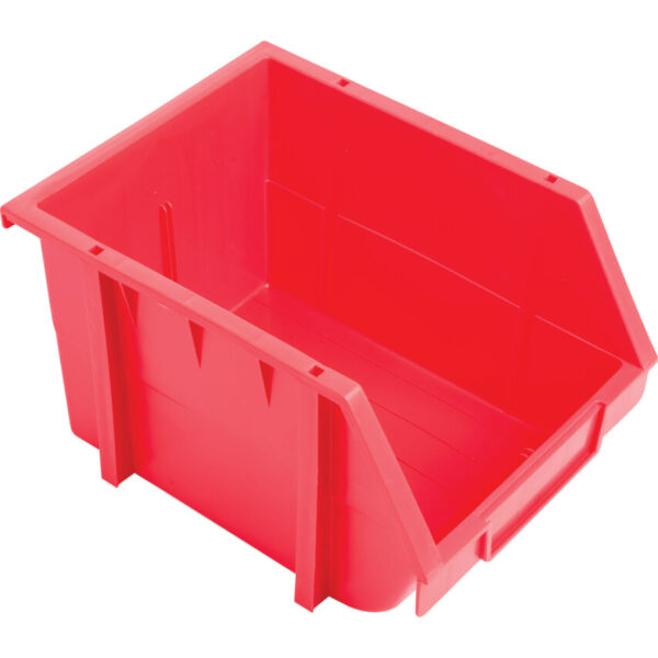 Storage Bins, Plastic, Red, 214x285x175mm