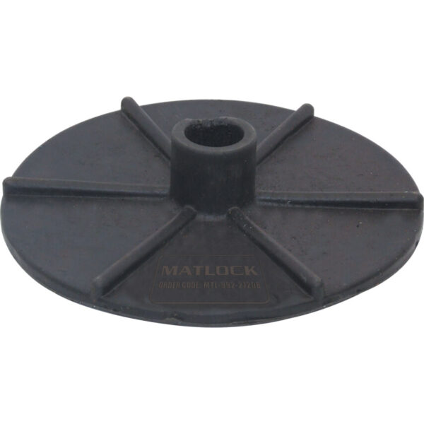 Standard Duty Post Support Base, Post Base, Polyethylene, Black