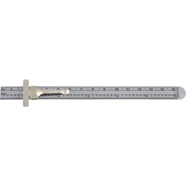 150mm/6" ST/STEEL RULE C/ W POCKET CLIP