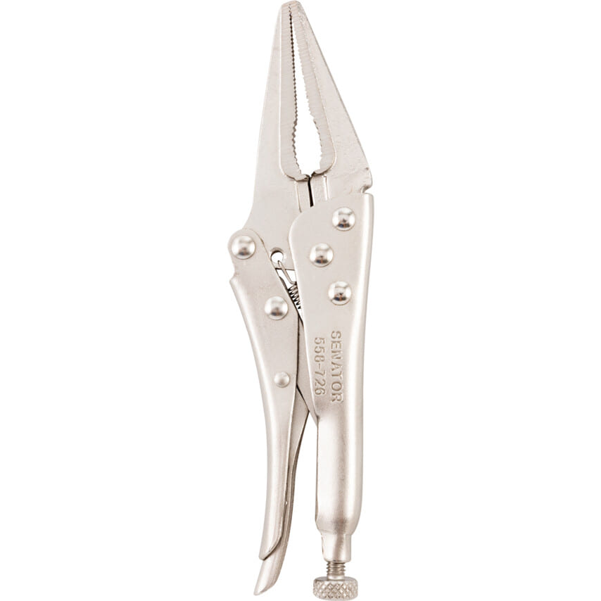 sen5587260k Self Grip Pliers, Long Nose, Carbon Steel, 165mm - Image 1
