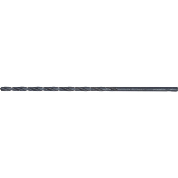 L100, Long Series Drill, 2.5mm, Long Series, Straight Shank, High Speed Steel, Steam Tempered