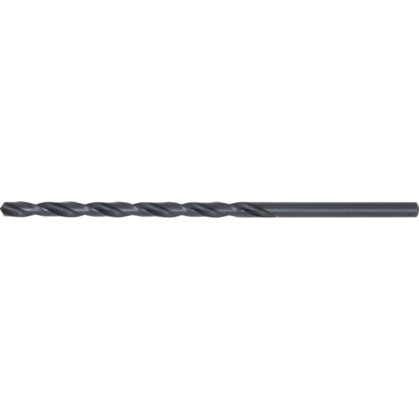 L100, Long Series Drill, 5mm, Long Series, Straight Shank, High Speed Steel, Steam Tempered